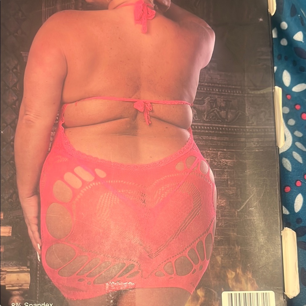 Pink Halter Lace Lingerie